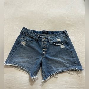Lucky Brand Button Fly Boyfriend Jean shorts.